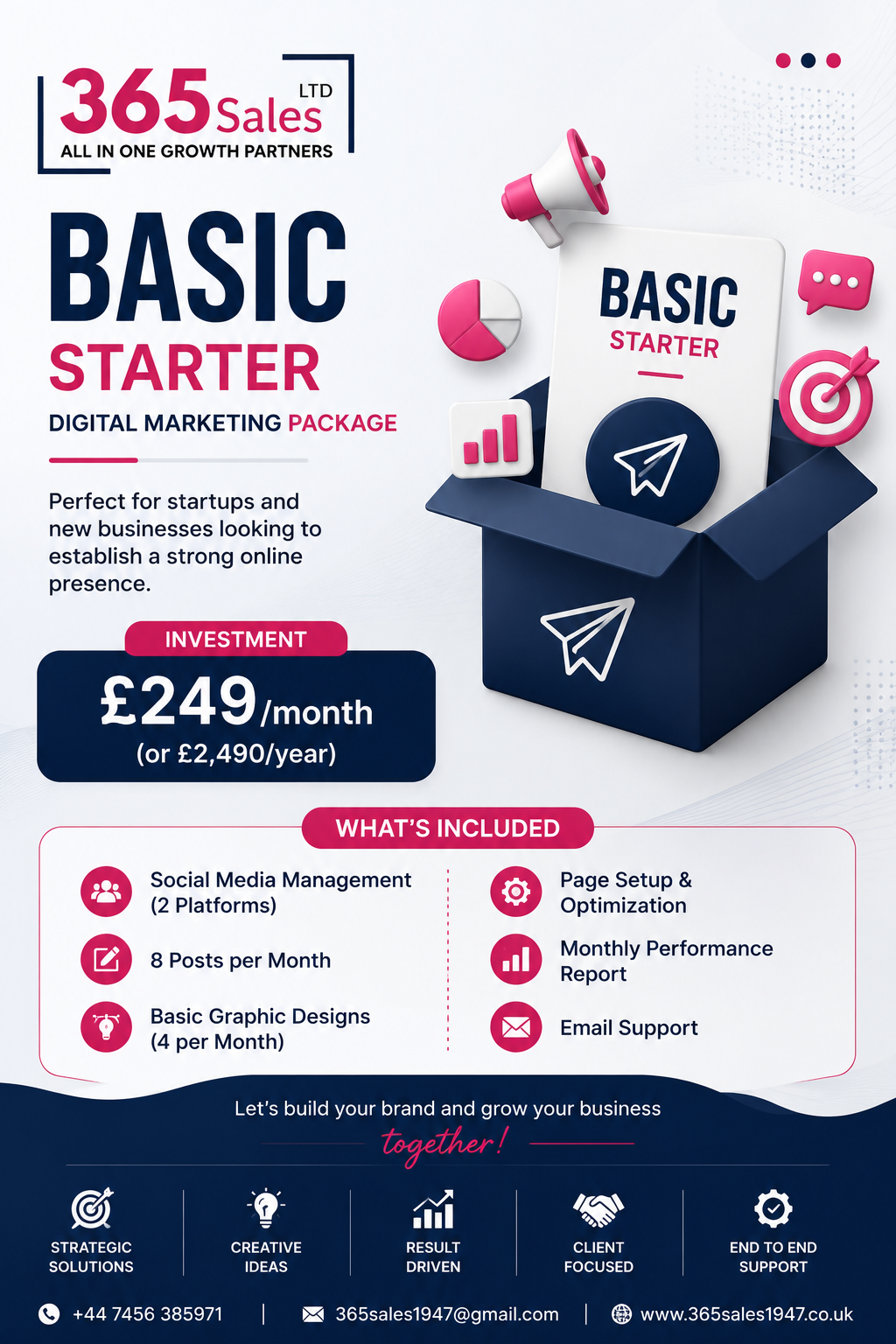 Basic Starter – Digital Marketing Package